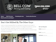Tablet Screenshot of bellcowhvac.com